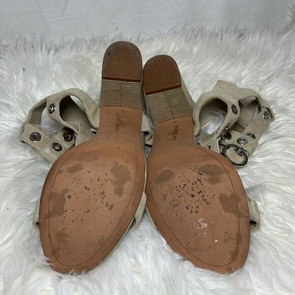 Sam Edelman Eyda Tan Suede Grommet Detailed Strappy Sandals Sz 7.5 - Picture 7 of 8